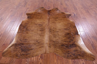 Thumbnail for Brindle Natural Brown Cowhide Rug - Large 6' 4