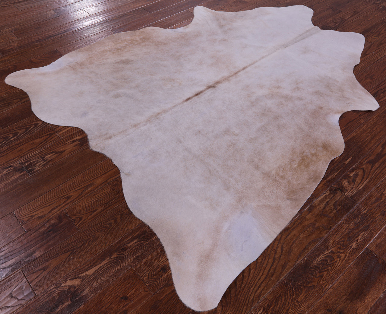 Beige Natural Cowhide Rug - Large 6' 7"H x 5' 10"W
