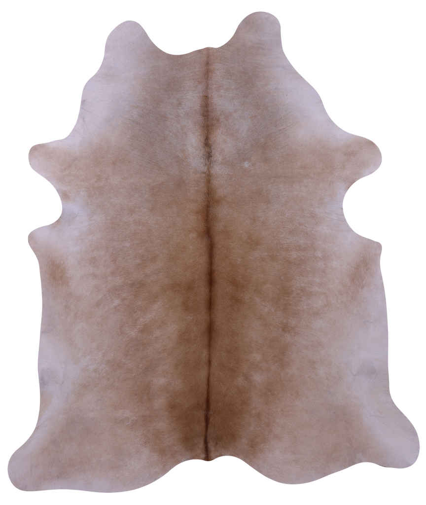 Beige Natural Cowhide Rug - X-Large 7' 0"H x 6' 2"W