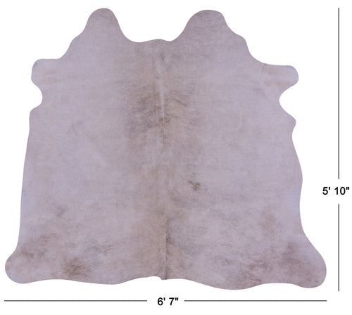 Beige Natural Cowhide Rug - Medium 5' 10