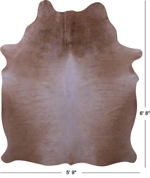 Beige Natural Cowhide Rug - Large 6' 8