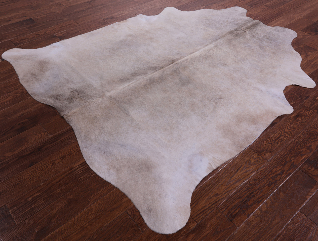 Beige Natural Cowhide Rug - X-Large 7' 0"H x 6' 2"W
