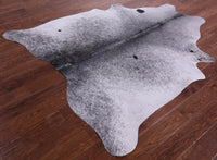 Thumbnail for Black Salt & Pepper Natural Cowhide Rug - Large 6' 8