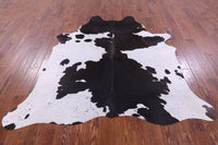 Thumbnail for Brown & White Natural Cowhide Rug - Large 6' 5