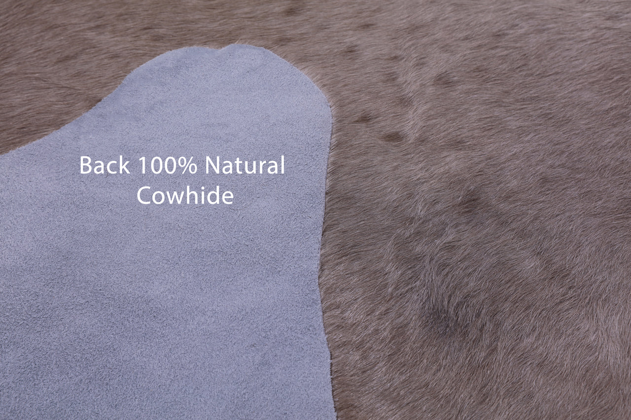 Beige Natural Cowhide Rug - Large 6' 5"H x 5' 11"W