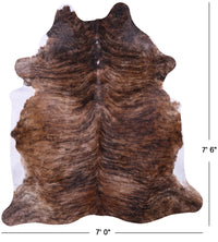 Thumbnail for Light Brindle Natural Cowhide Rug - X-Large 7' 6