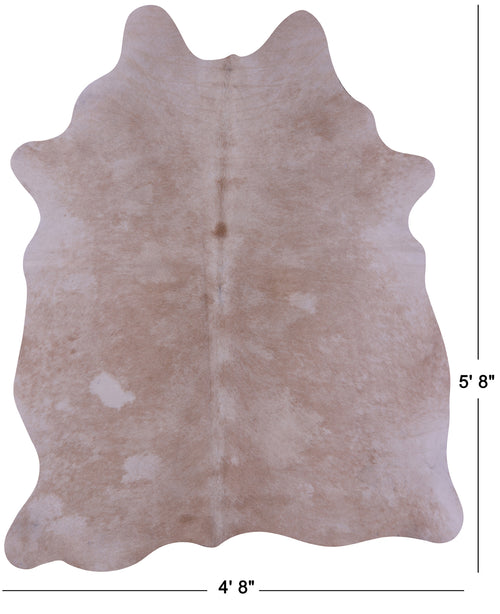 Beige Natural Cowhide Rug - Medium 5' 8