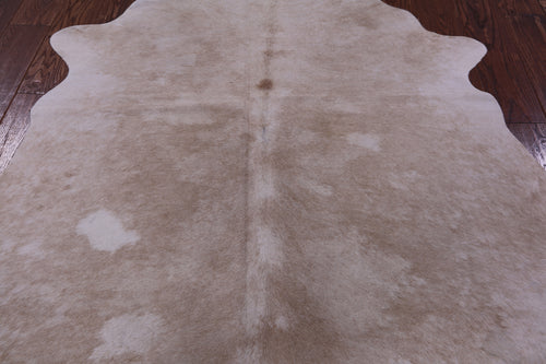 Beige Natural Cowhide Rug - Medium 5' 8