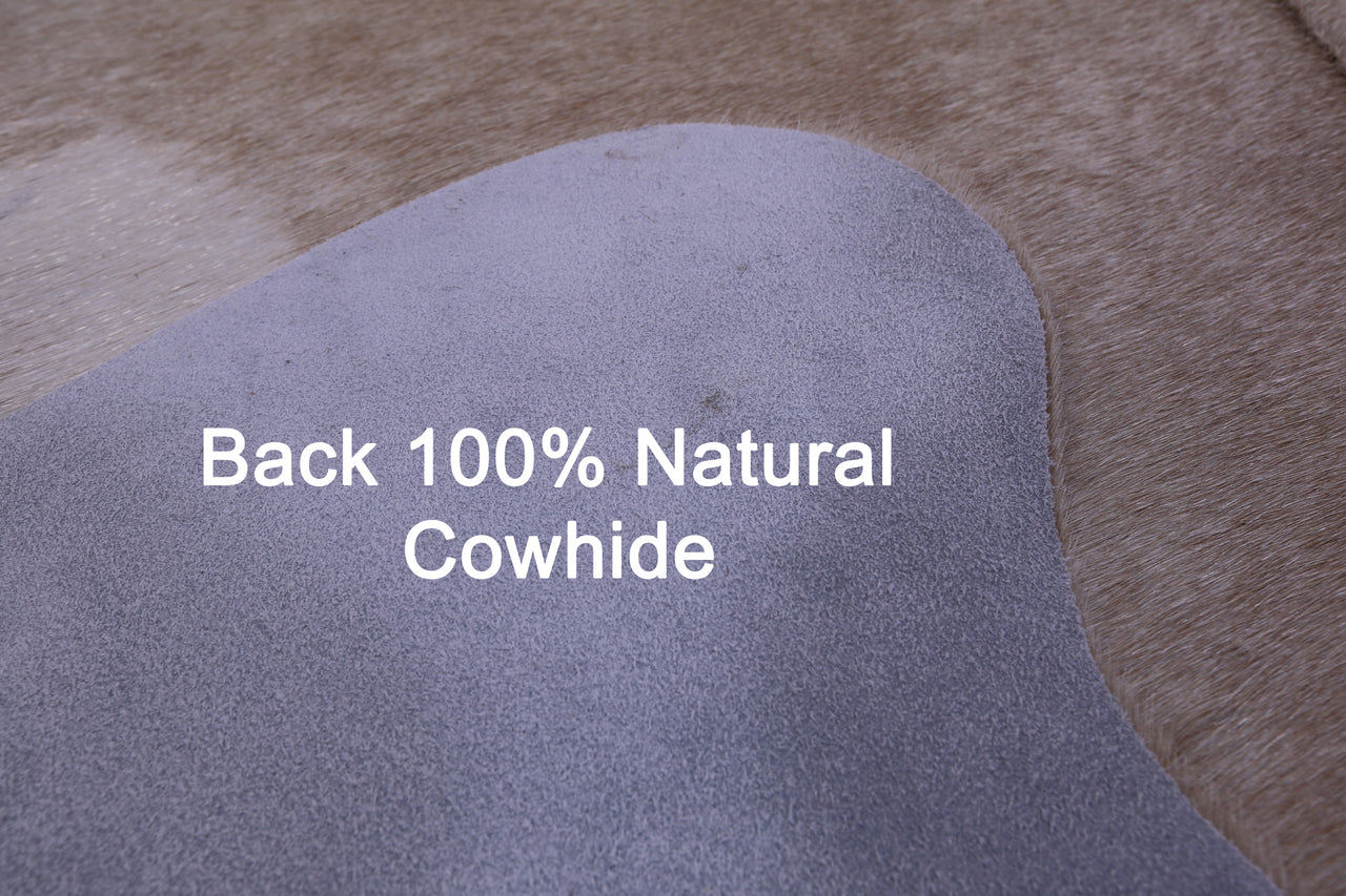 Beige Natural Cowhide Rug - Medium 5' 8"H x 4' 8"W