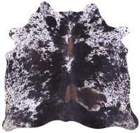Thumbnail for Black Salt & Pepper Natural Cowhide Rug