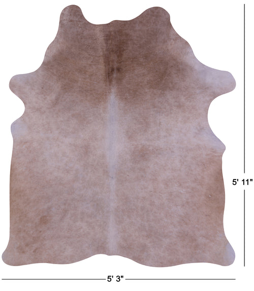 Beige Natural Cowhide Rug - Medium 5' 11