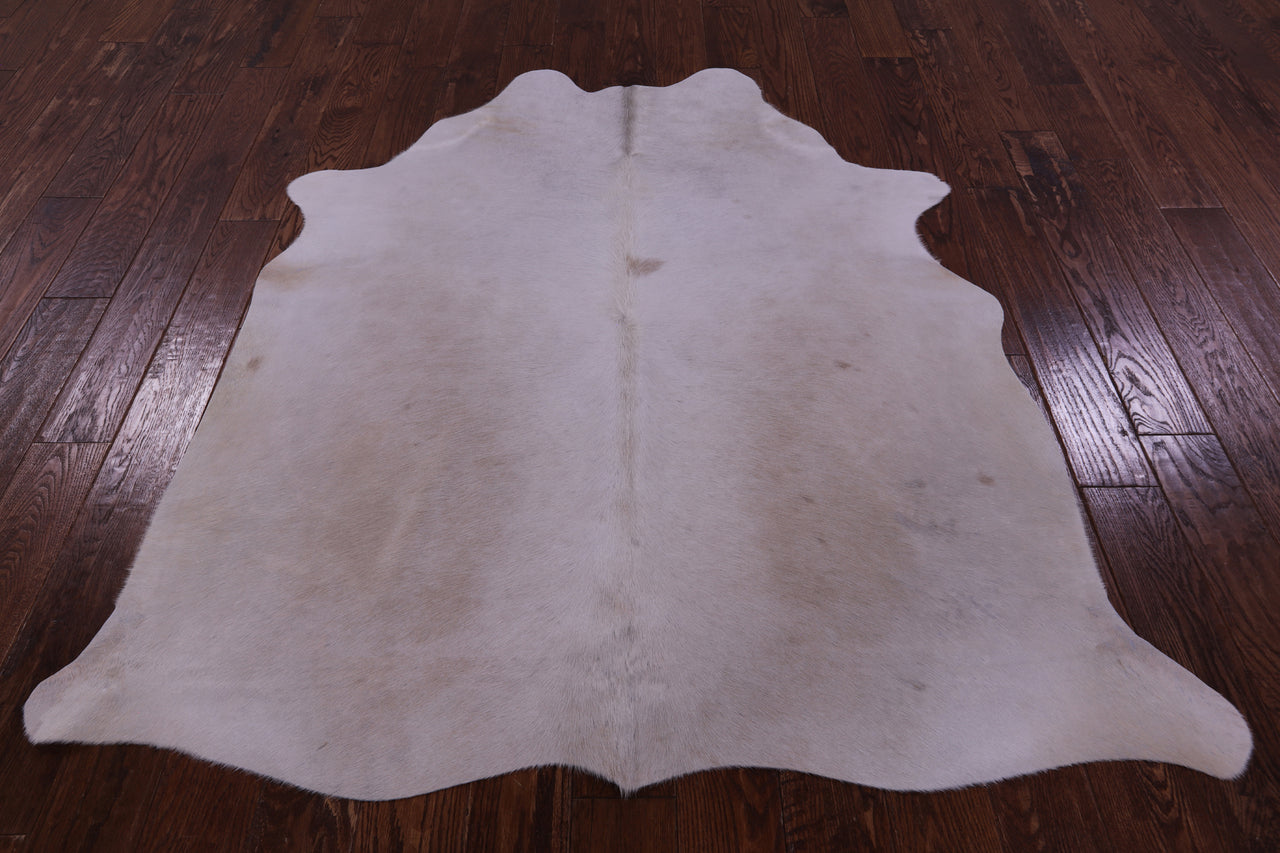Beige Natural Cowhide Rug - Small 5' 7"H x 5' 2"W