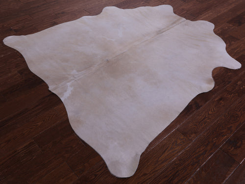 Beige Natural Cowhide Rug - Medium 5' 9