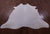 White Natural Cowhide Rug - X-Large 7' 2"H x 7' 0"W