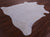 White Natural Cowhide Rug - X-Large 7' 2"H x 7' 0"W