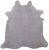 White Natural Cowhide Rug - X-Large 7' 2"H x 7' 0"W