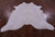 White Natural Cowhide Rug - XX-Large 7' 8"H x 6' 9"W