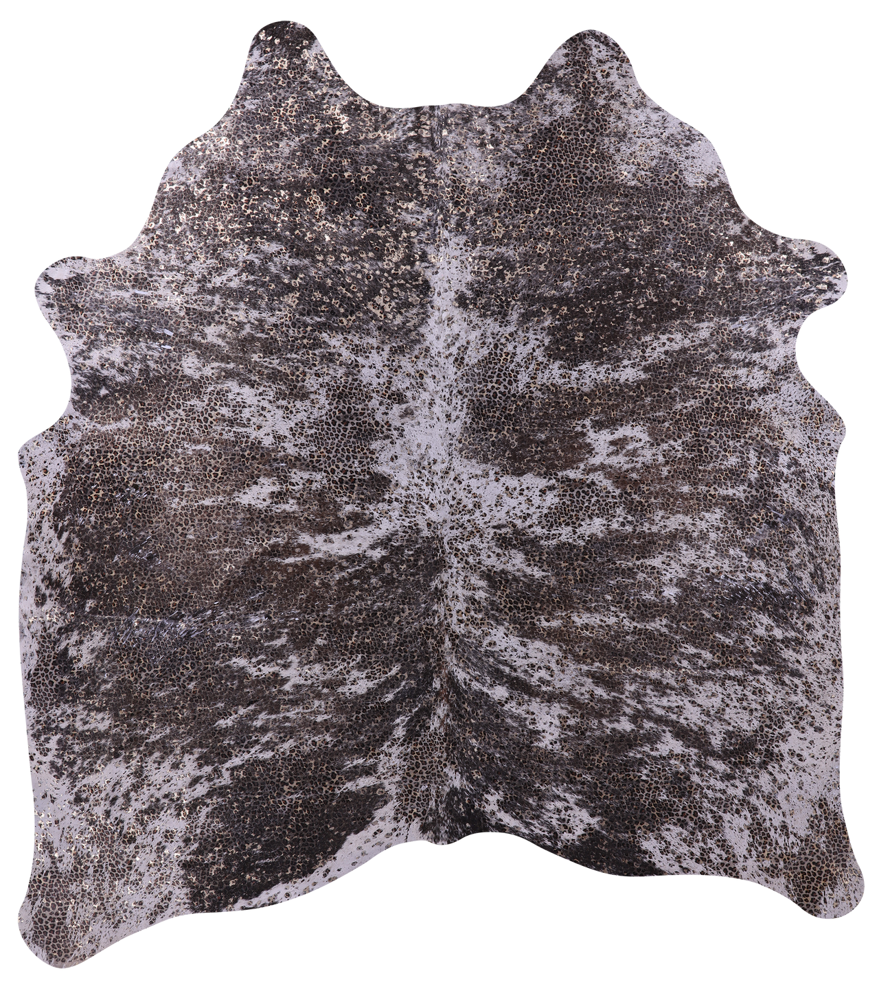 Leopard Animal Print Natural Cowhide Rug - X-Large 7'0"H x 6'5"W