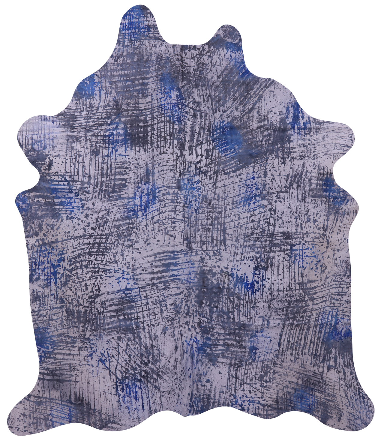 Printed Natural Cowhide Rug - XX-Large 8'0"H x 6'11"W