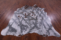 Thumbnail for Printed Natural Cowhide Rug - X-Large 7'4