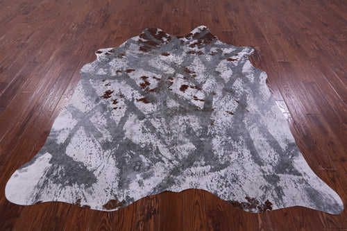Printed Natural Cowhide Rug - X-Large 7'4