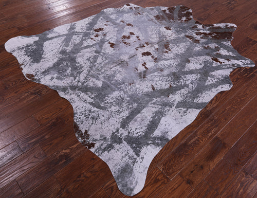 Printed Natural Cowhide Rug - X-Large 7'4