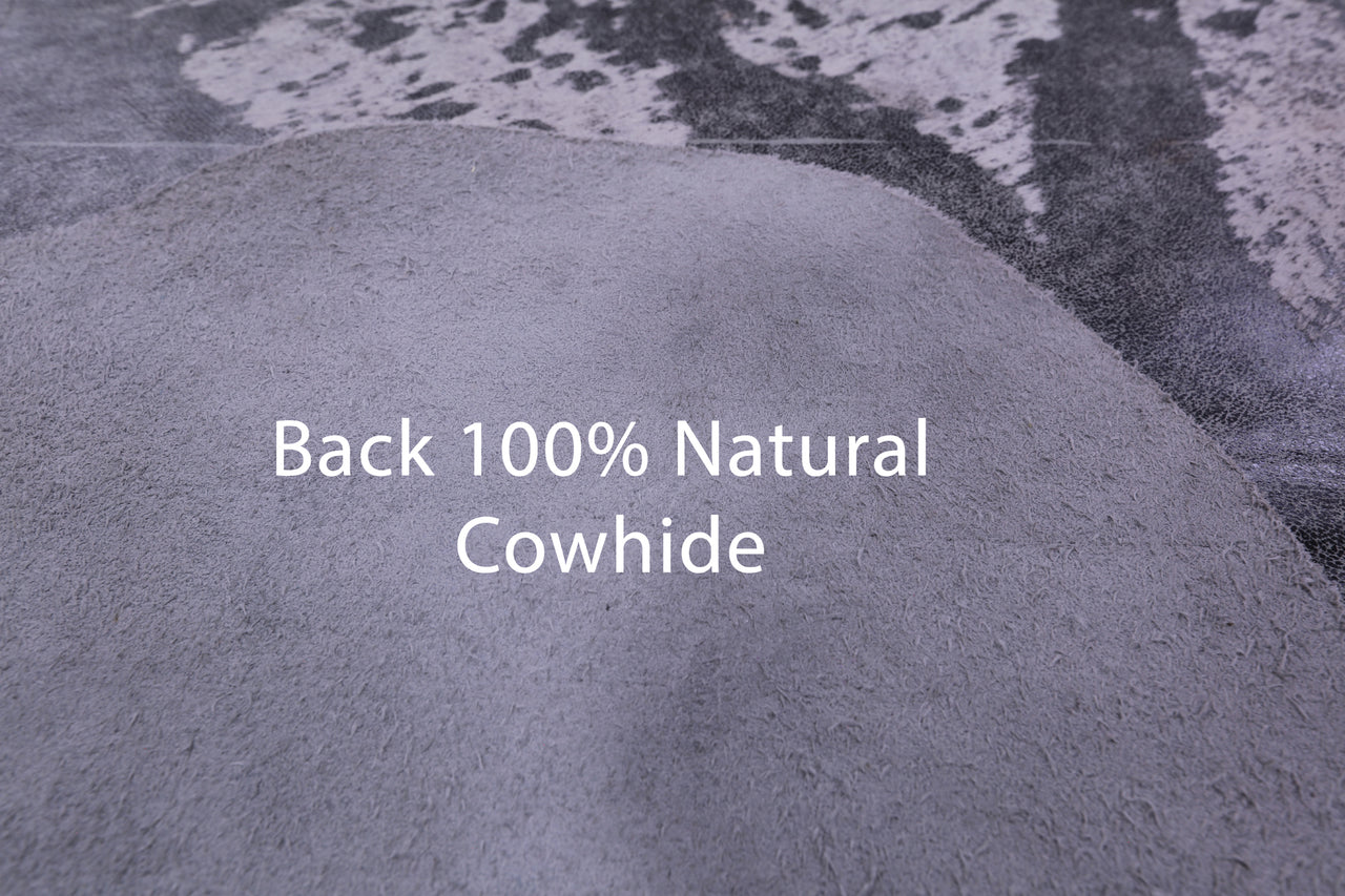 Printed Natural Cowhide Rug - X-Large 7'4"H x 6'7"W