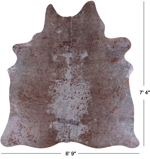 Printed Natural Cowhide Rug - X-Large 7'4