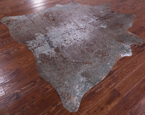 Printed Natural Cowhide Rug - X-Large 7'4