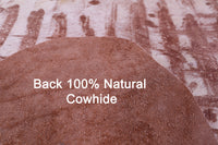 Thumbnail for Printed Natural Cowhide Rug - Medium 6'2