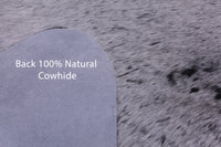 Thumbnail for Black Salt & Pepper Natural Cowhide Rug - X-Large 7' 7