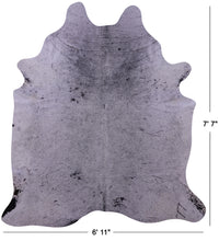 Thumbnail for Black Salt & Pepper Natural Cowhide Rug - X-Large 7' 7