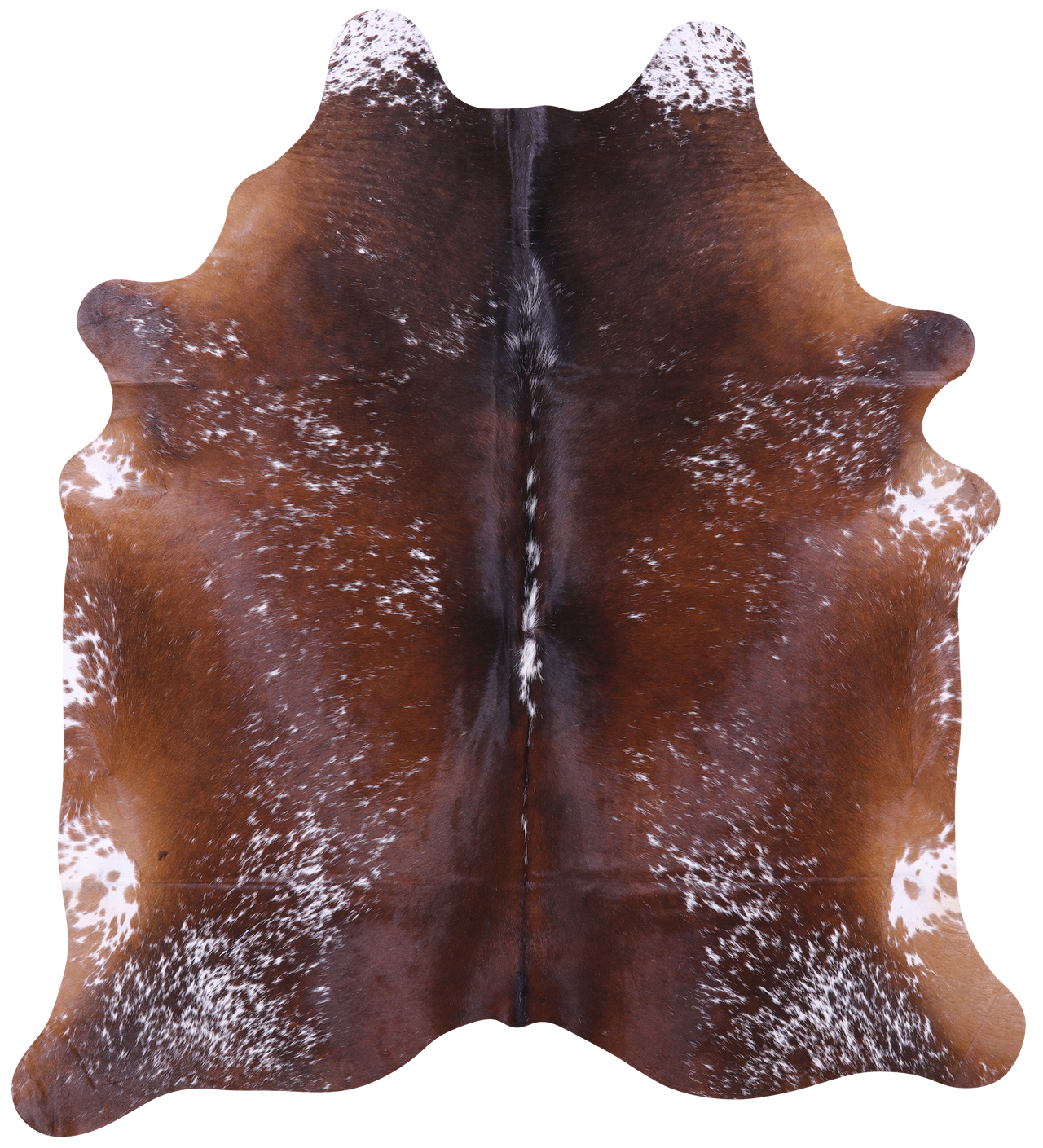 Brown Salt & Pepper Natural Cowhide Rug