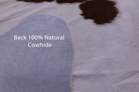 Thumbnail for Brown & White Natural Cowhide Rug - X-Large 7' 0