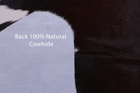 Thumbnail for Brown & White Natural Cowhide Rug - X-Large 7' 6