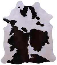 Thumbnail for Brown & White Natural Cowhide Rug - X-Large 7' 6