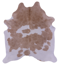 Thumbnail for Brown & White Natural Cowhide Rug - X-Large 7' 0