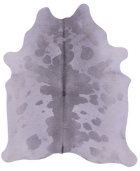 Thumbnail for Grey & White Natural Cowhide Rug - X-Large 7' 6