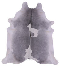 Thumbnail for Grey & White Natural Cowhide Rug - XX-Large 7' 10
