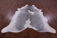 Thumbnail for Grey & White Natural Cowhide Rug - XX-Large 7' 10