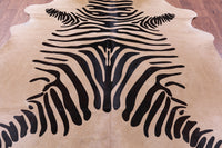 Thumbnail for Zebra Animal Print Natural Cowhide Rug - XX-Large 8' 0