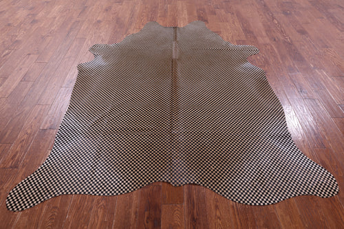 Printed Natural Cowhide Rug - X-Large 7' 7