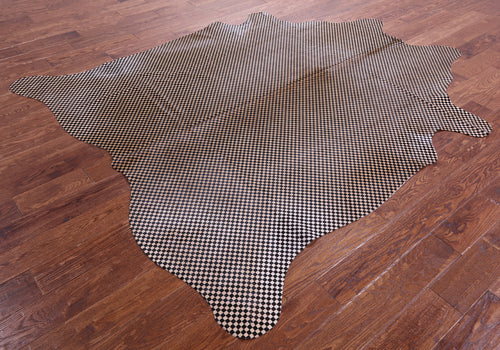 Printed Natural Cowhide Rug - X-Large 7' 7