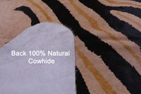 Thumbnail for Zebra Animal Print Natural Cowhide Rug - XX-Large 7' 11