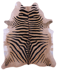 Thumbnail for Zebra Animal Print Natural Cowhide Rug - XX-Large 7' 11