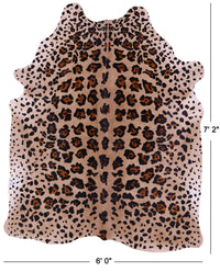 Thumbnail for Jaguar Animal Print Natural Cowhide Rug - X-Large 7' 2