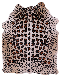 Thumbnail for Jaguar Animal Print Natural Cowhide Rug - X-Large 7' 2