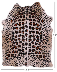 Thumbnail for Jaguar Animal Print Natural Cowhide Rug - X-Large 7' 2