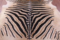 Thumbnail for Zebra Animal Print Natural Cowhide Rug - XX-Large 7' 10