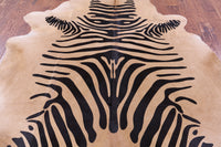 Thumbnail for Zebra Animal Print Natural Cowhide Rug - XX-Large 7' 9